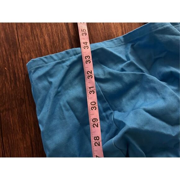 Pfifer Forbes Mini Dress in Pool Blue Size M Revolve Shirt Classic Asymmetrical - Picture 14 of 14